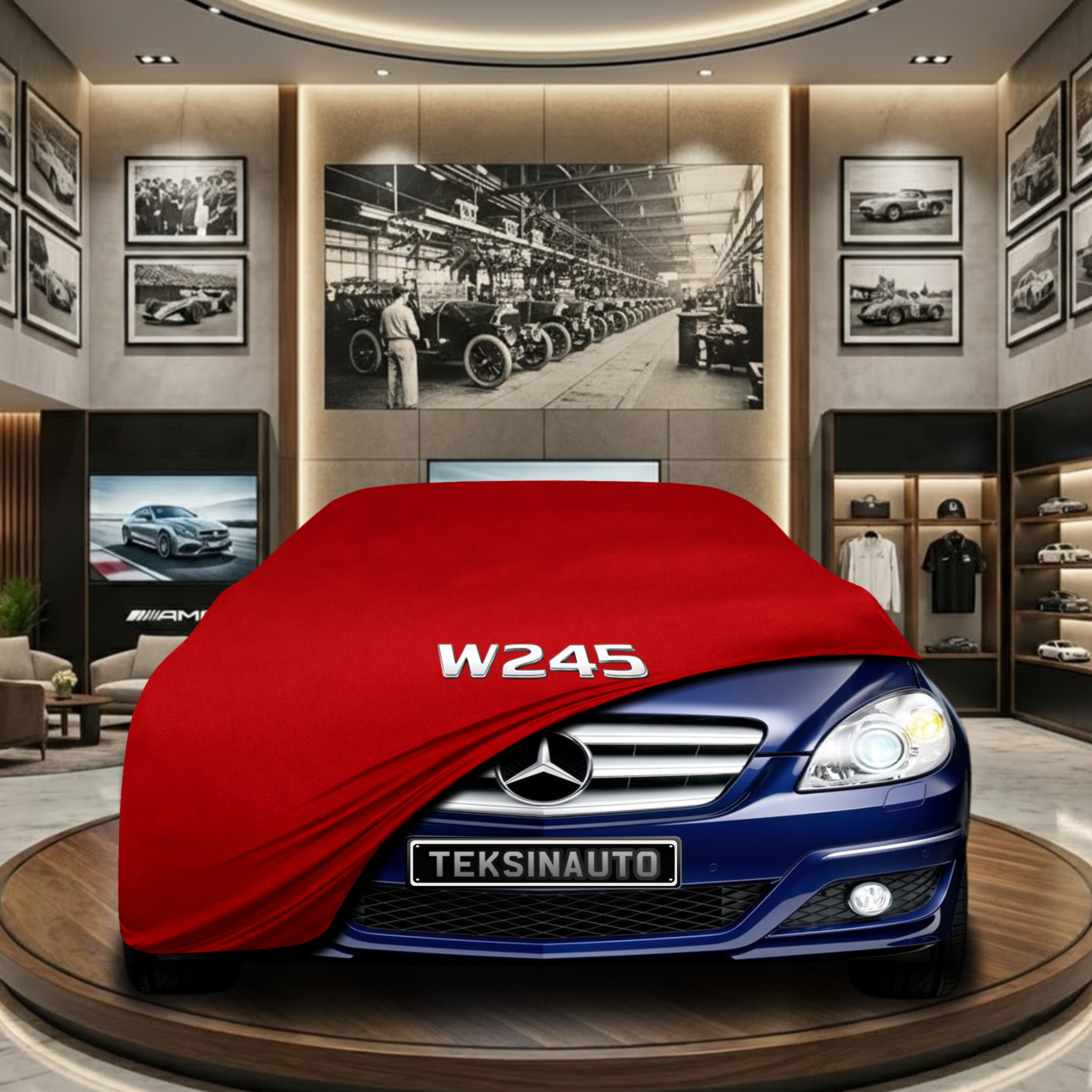Mercedes Benz B Series W245 (2005-2010) Indoor Car Cover Custom Fit, Black, Gray, Blue, Red Color