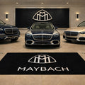 Mercedes Maybach Premium Luxury Rug (60x87) INCH (150x220) cm Home, Garage & Display Carpet Auto Area Carpet, Car Garage Decor,Car Floor Mat