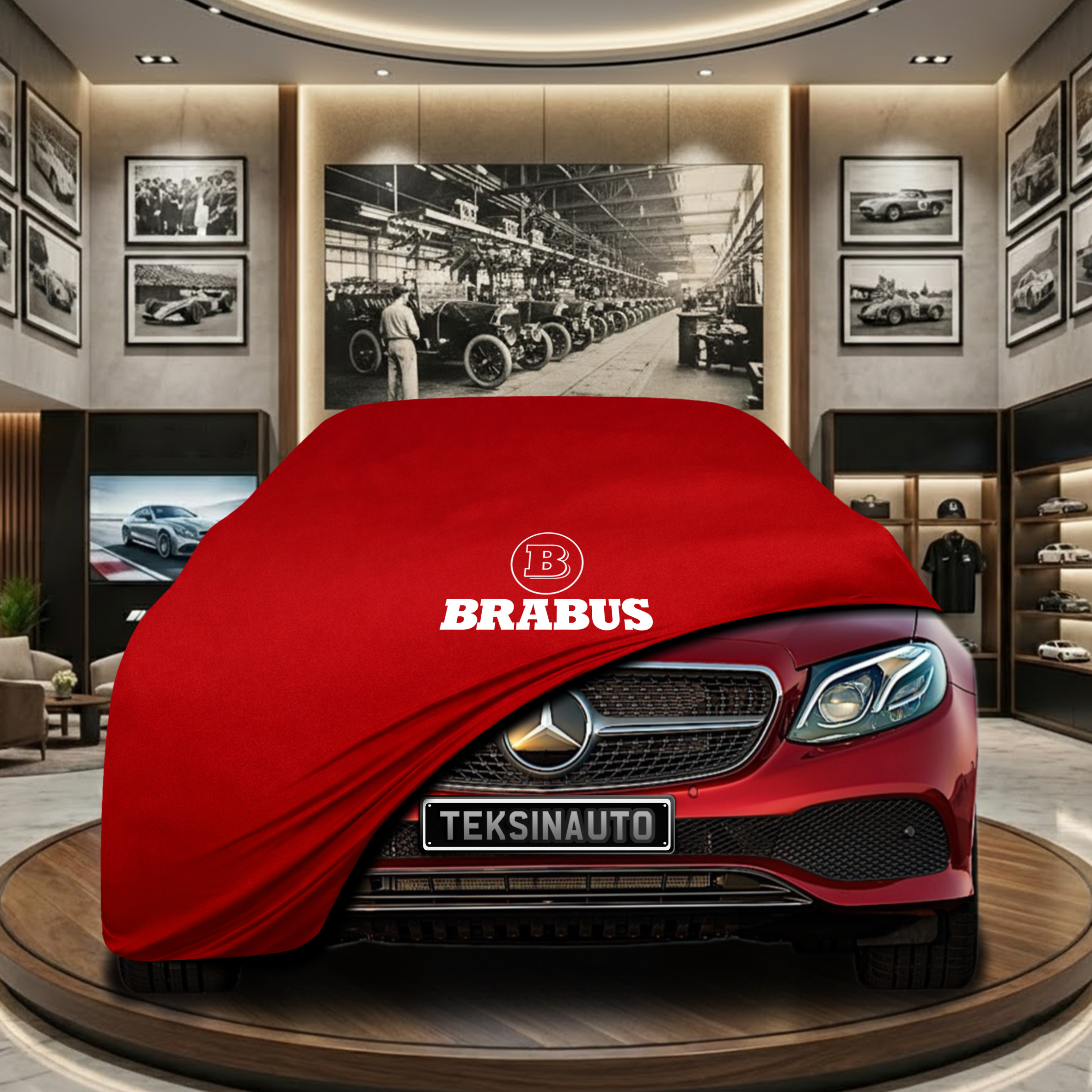 Mercedes Benz E A238 Indoor Car Cover Custom Fit, Black, Gray, Blue, Red Color