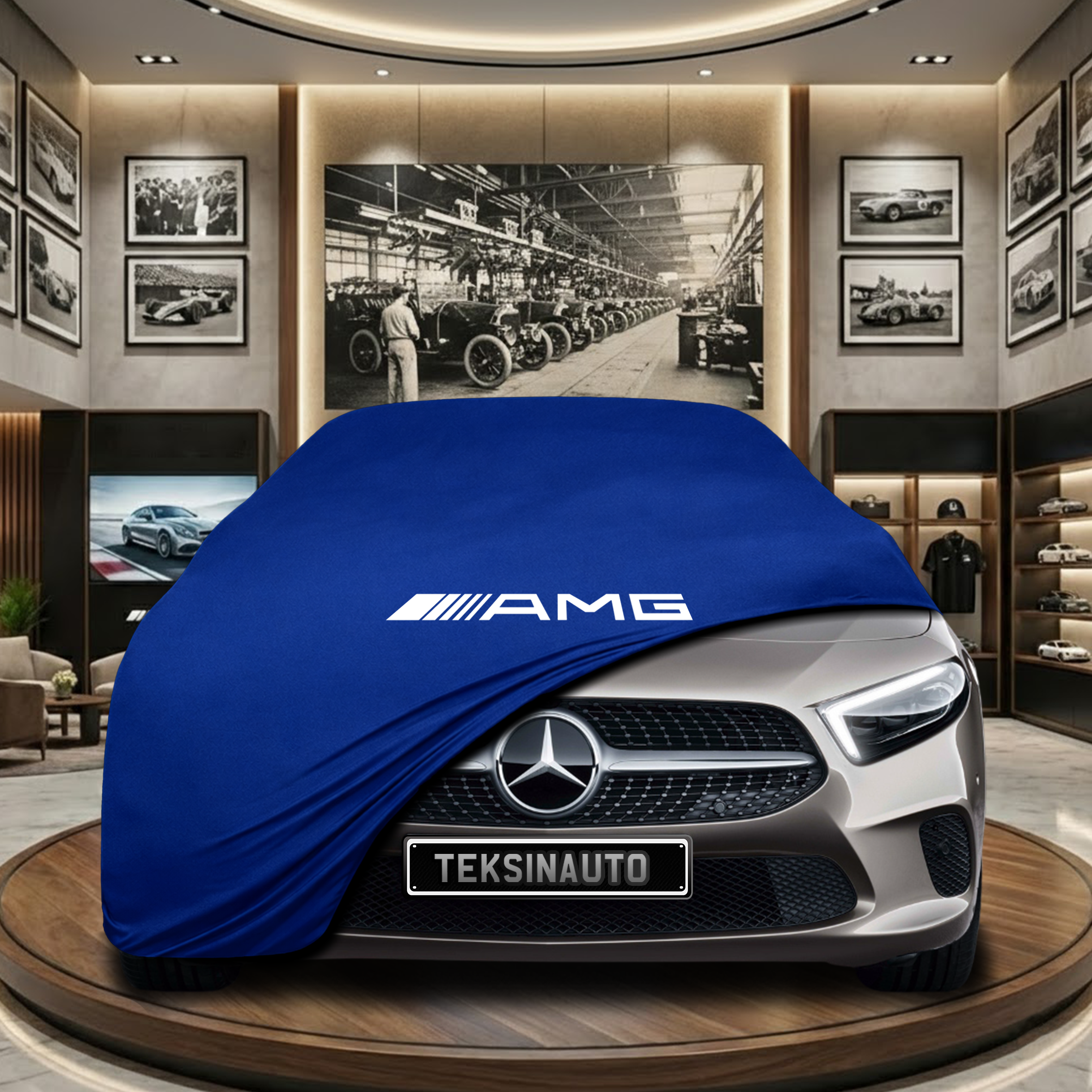 Mercedes Benz A Series V177 Sedan Indoor Car Cover Custom Fit, Black, Gray, Blue, Red Color