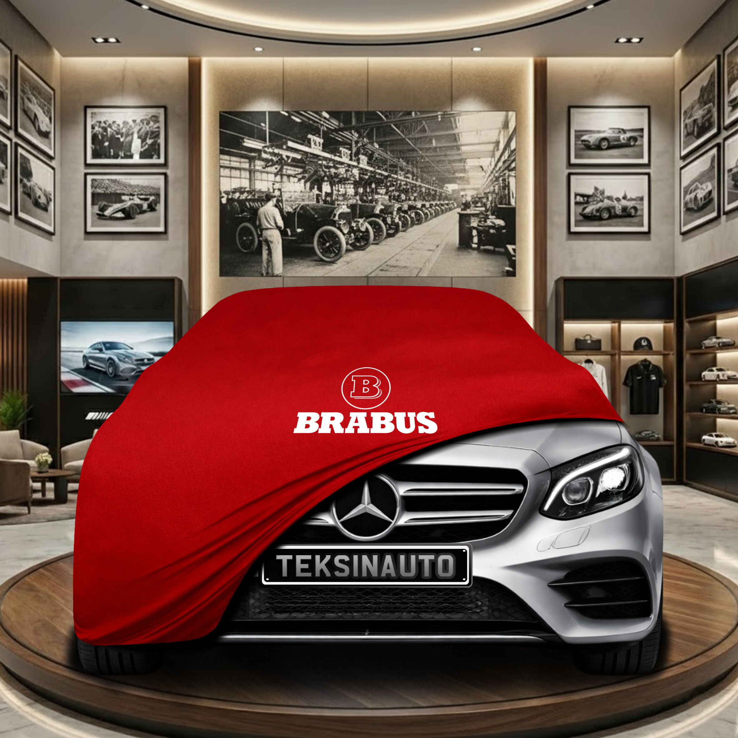 Mercedes Benz E W213 Indoor Car Cover Custom Fit, Black, Gray, Blue, Red Color
