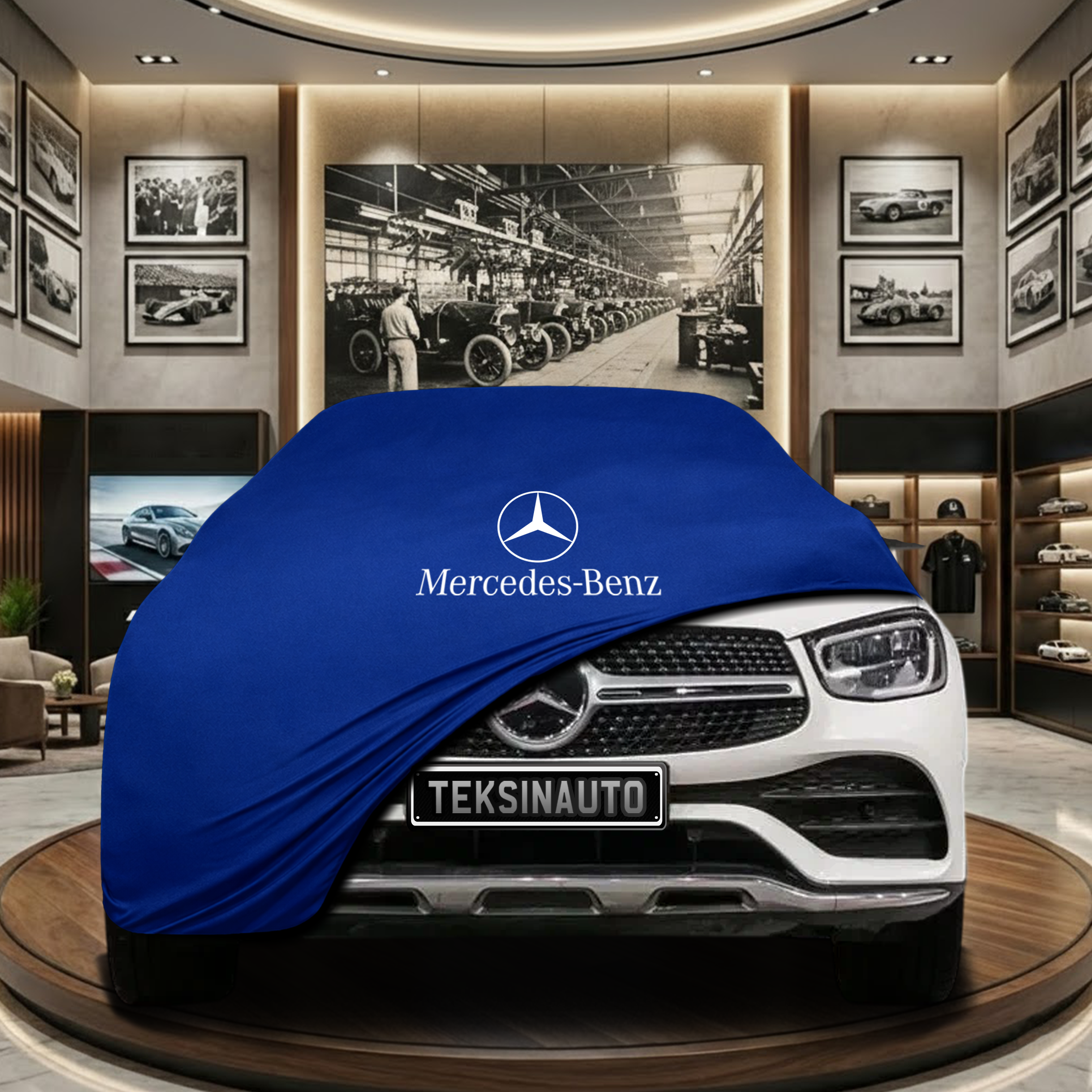 MERCEDES GLC COUPE C253 2016-2022 Indoor Car Cover Custom Fit, Black, Gray, Blue, Red Color