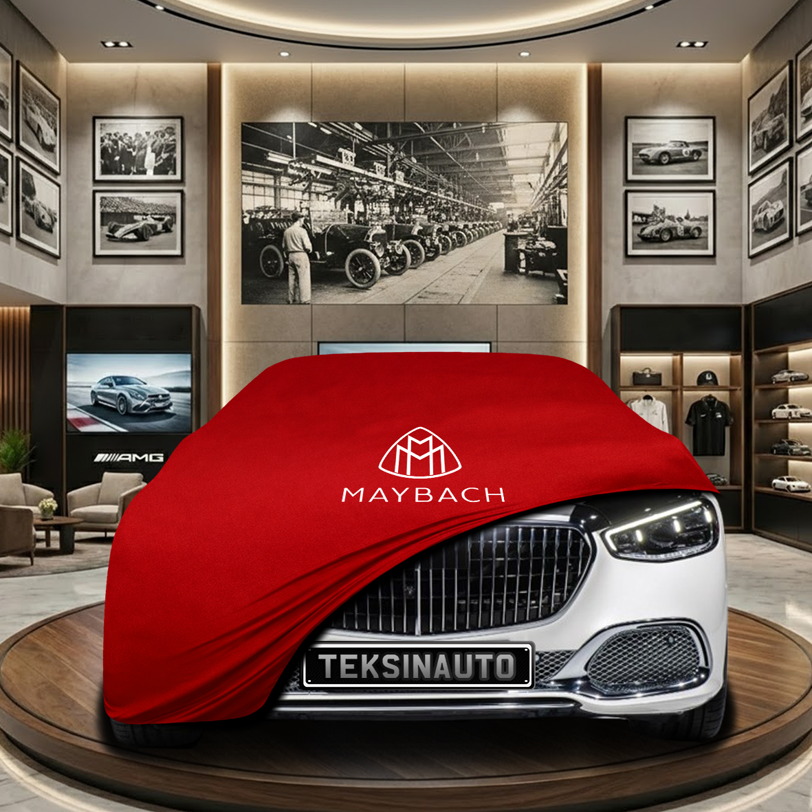 Mercedes Benz S Maybach Z223 Indoor Car Cover Custom Fit, Black, Gray, Blue, Red Color