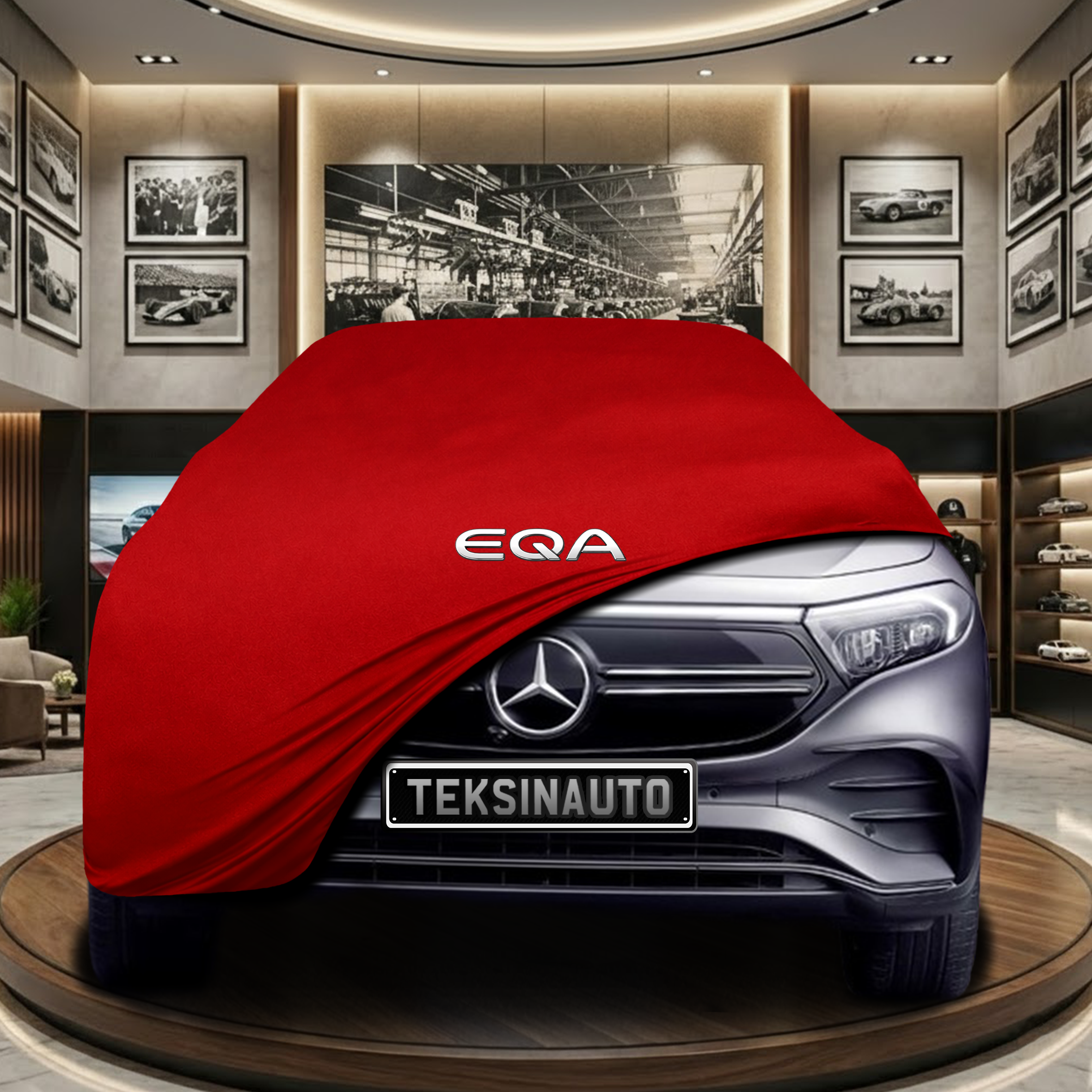 MERCEDES EQA 2021- Indoor Car Cover Custom Fit, Black, Gray, Blue, Red Color