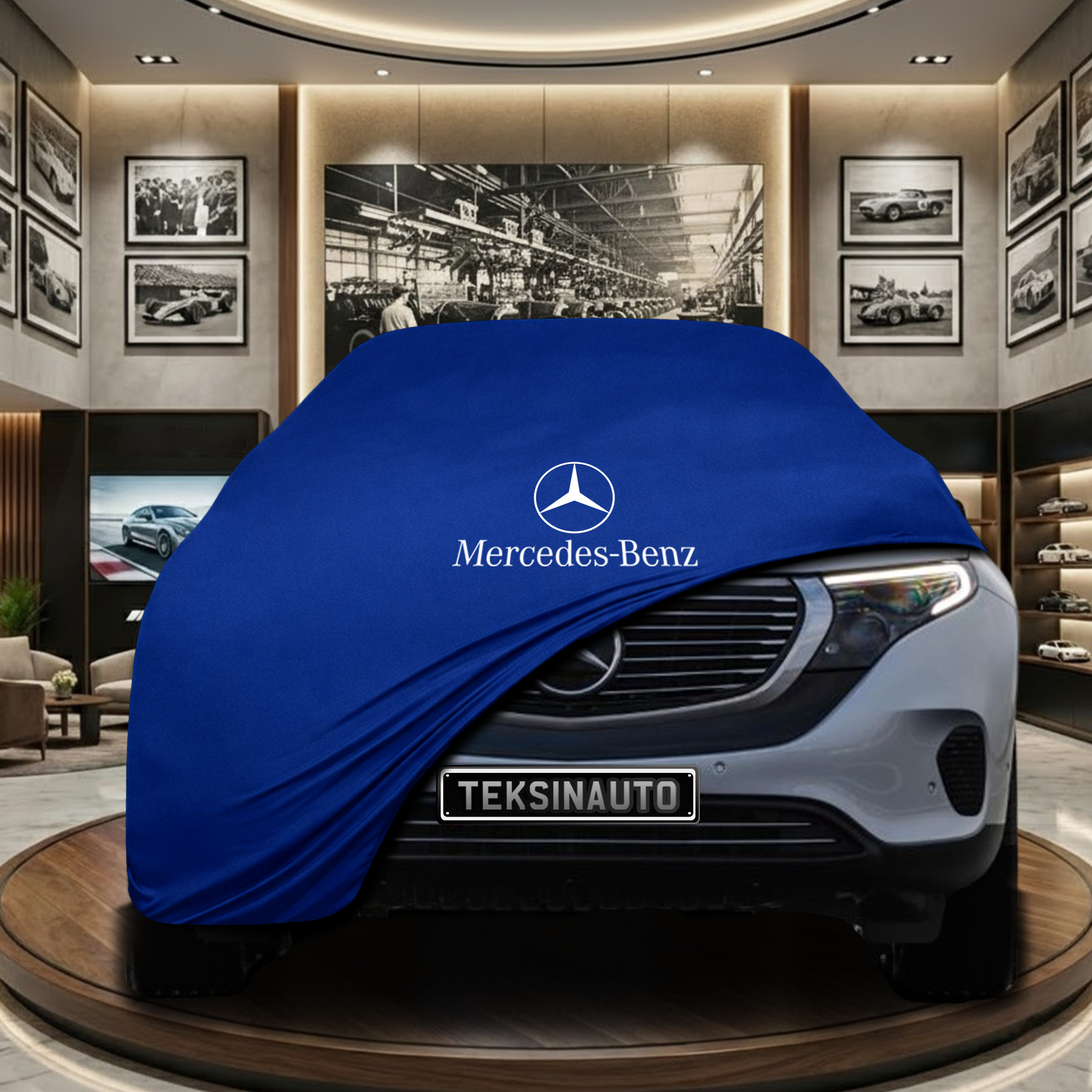 Mercedes Benz EQC (N293) Indoor Car Cover Custom Fit, Black, Gray, Blue, Red Color