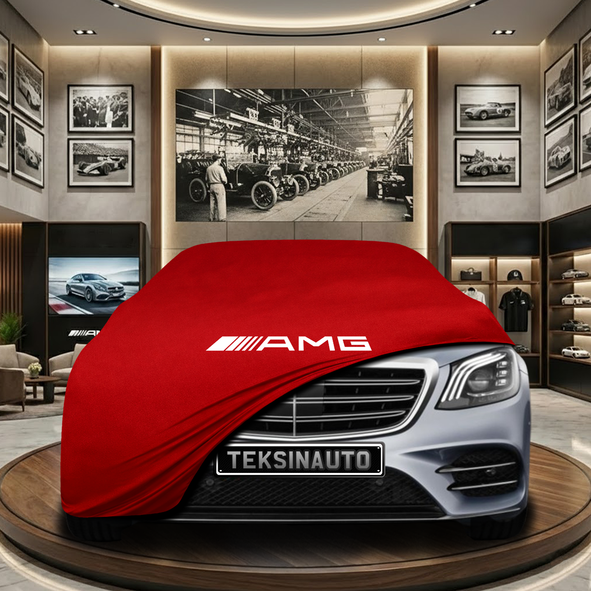 Mercedes Benz S W222 Indoor Car Cover Custom Fit, Black, Gray, Blue, Red Color