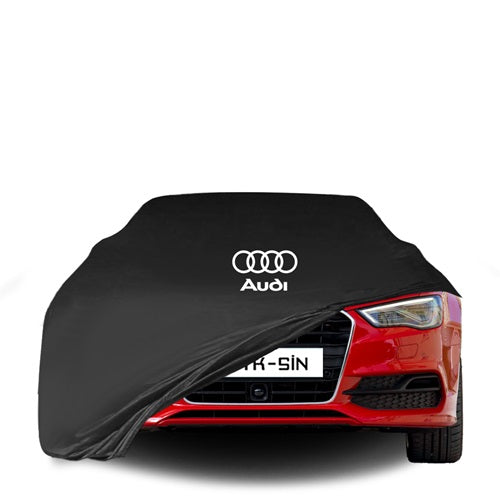 Audi A3 Sedan 8V (2016-2020) Indoor Car Cover Custom Fit, Black, Gray, Blue, Red Color
