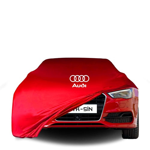 Audi A3 Sedan 8V (2016-2020) Indoor Car Cover Custom Fit, Black, Gray, Blue, Red Color
