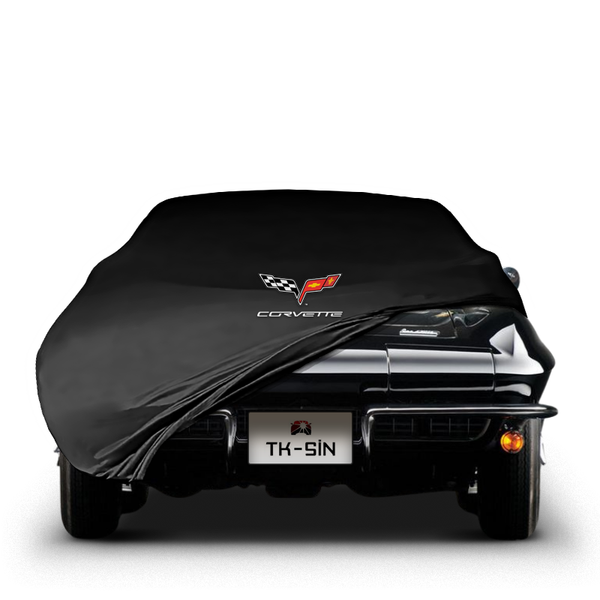 Corvette C2 Indoor Car Cover Custom Fit, Black, Gray, Blue, Red Color