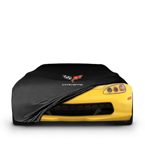 Corvette C6 (2004-2013) Indoor Car Cover Custom Fit, Black, Gray, Blue, Red Color