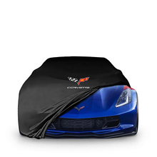 Corvette C7 (2014-2019) Indoor Car Cover Custom Fit, Black, Gray, Blue, Red Color