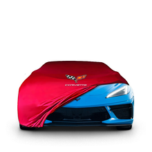 Chevrolet Corvette C8 (2020-) Indoor Car Cover Custom Fit, Black, Gray, Blue, Red Color