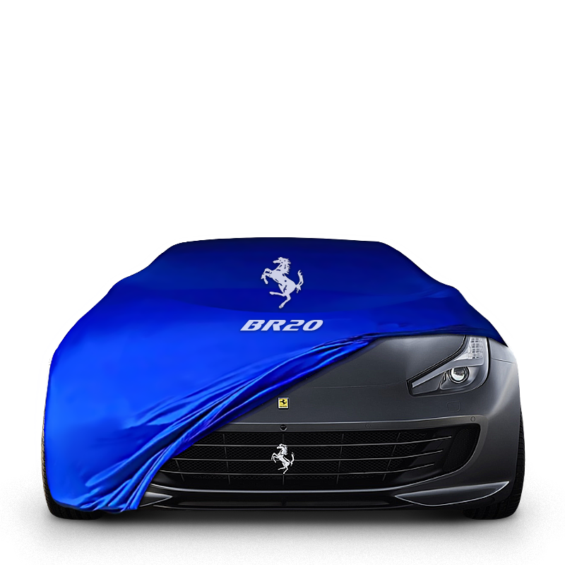 Ferrari BR20 Indoor Car Cover Custom Fit, Black, Gray, Blue, Red Color