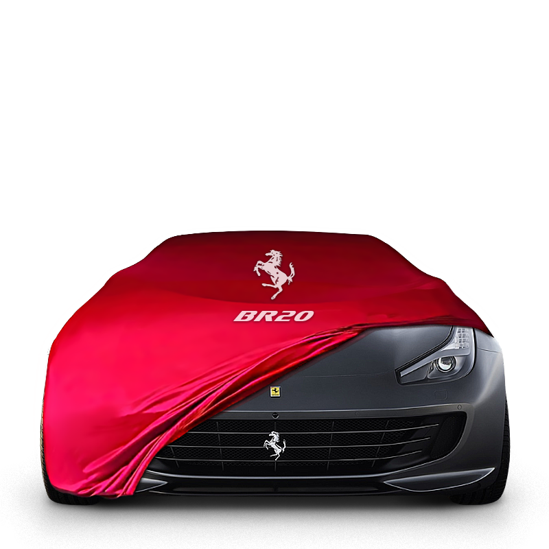 Ferrari BR20 Indoor Car Cover Custom Fit, Black, Gray, Blue, Red Color