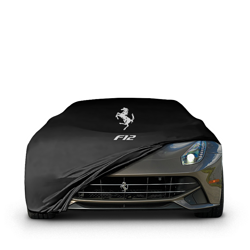 Ferrari F12 Indoor Car Cover Custom Fit, Black, Gray, Blue, Red Color
