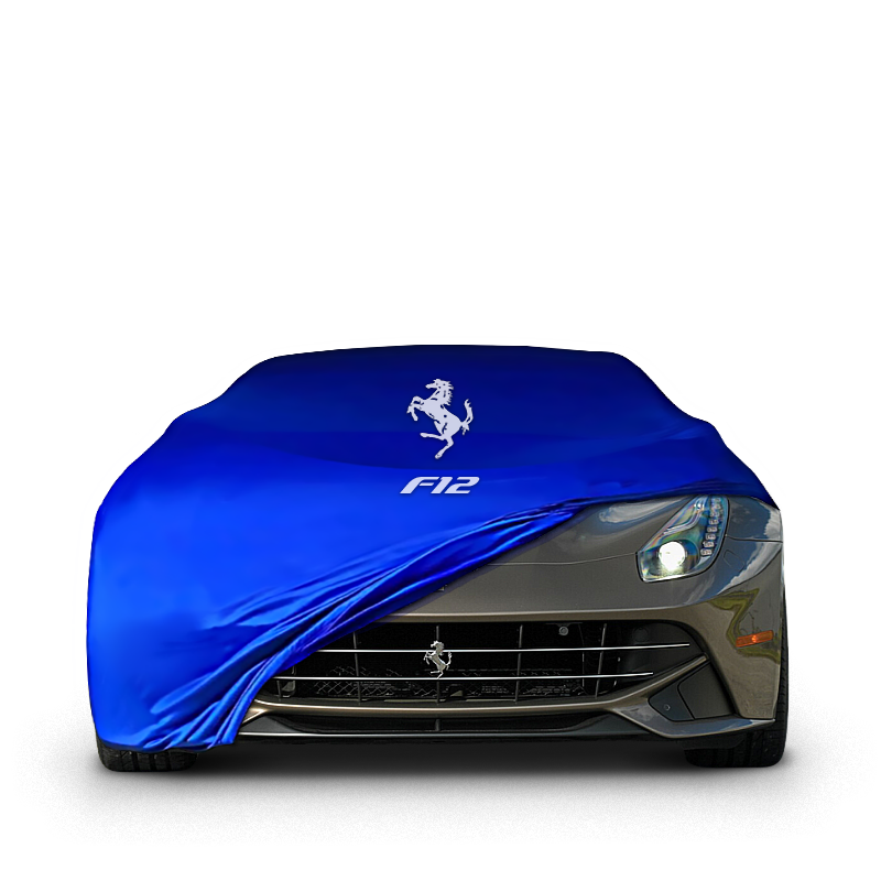 Ferrari F12 Indoor Car Cover Custom Fit, Black, Gray, Blue, Red Color