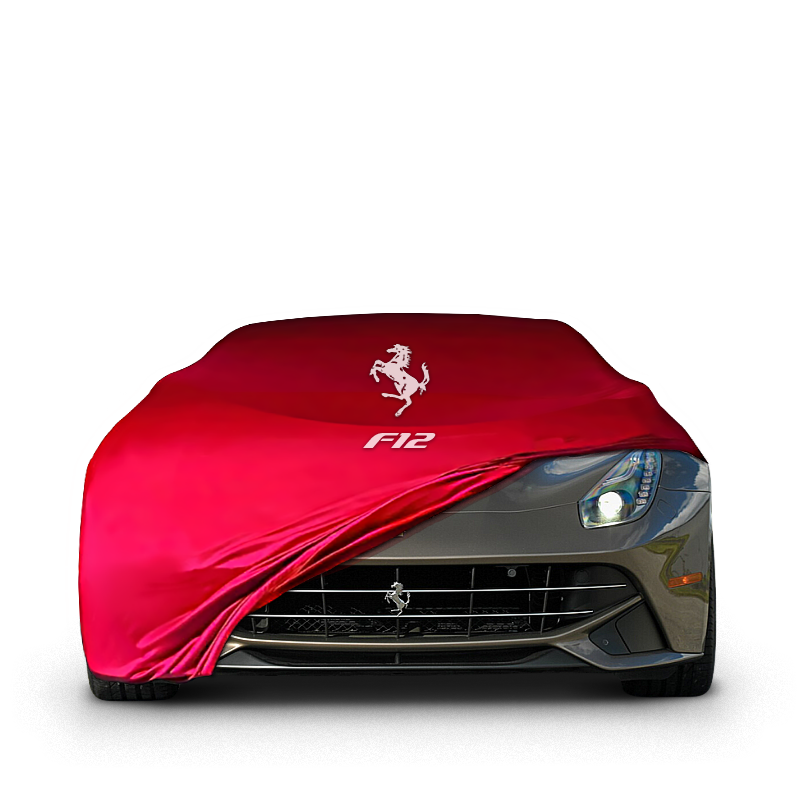 Ferrari F12 Indoor Car Cover Custom Fit, Black, Gray, Blue, Red Color