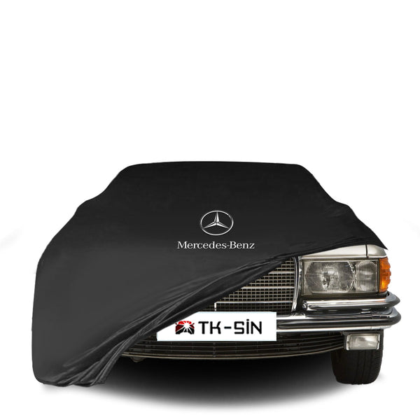 Mercedes Benz S W116 Indoor Car Cover Custom Fit, Black, Gray, Blue, Red Color