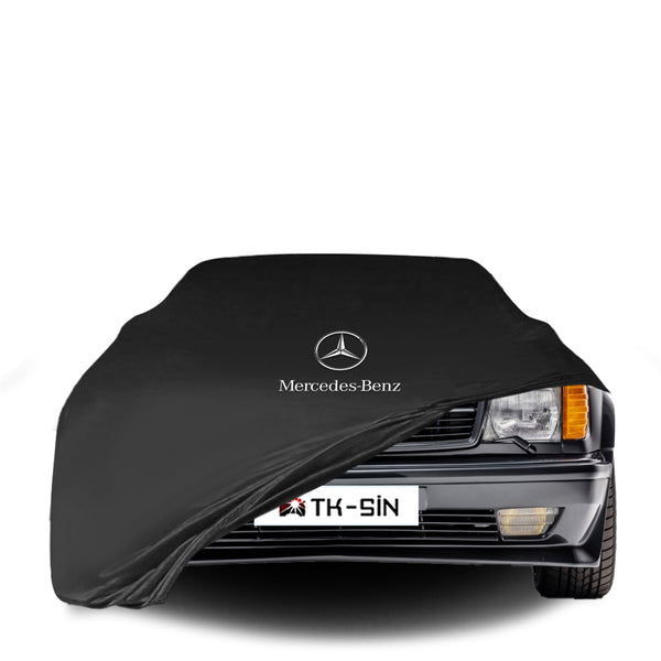 Mercedes Benz S C126 Coupe Indoor Car Cover Custom Fit, Black, Gray, Blue, Red Color