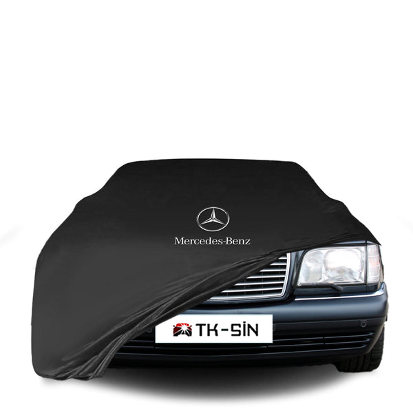 Mercedes Benz S W140 Short Indoor Car Cover Custom Fit, Black, Gray, Blue, Red Color