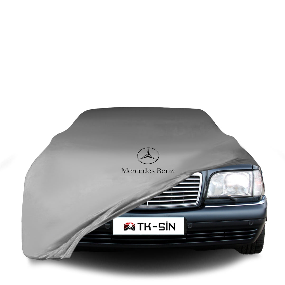 Mercedes Benz S V140 Long Indoor Car Cover Custom Fit, Black, Gray, Blue, Red Color