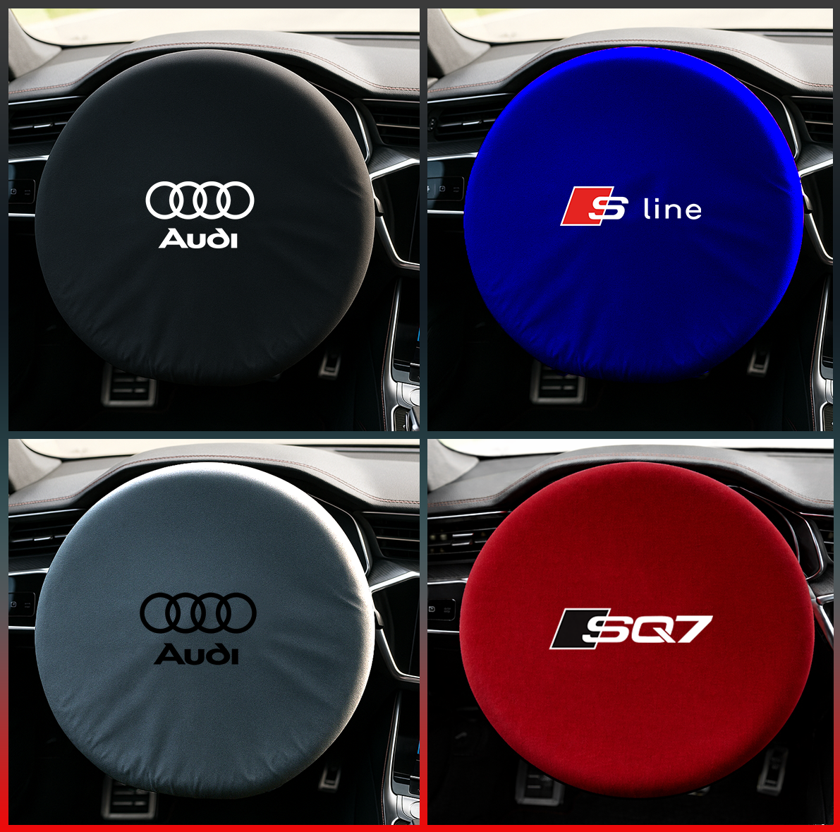 AUDİ Q7 4M 2024- Custom Fit Indoor Car Cover Soft Stretch Black Gray Blue Red Dust Protection Garage Cover Laser Cut + Bag