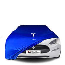 Tesla Model-S (2016-2021) Indoor Car Cover Custom Fit, Black, Gray, Blue, Red Color