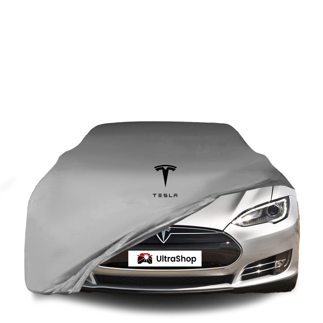 Tesla Model-S (2021-) Indoor Car Cover Custom Fit, Black, Gray, Blue, Red Color