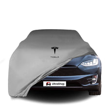Tesla Model-X (2015-2021) Indoor Car Cover Custom Fit, Black, Gray, Blue, Red Color