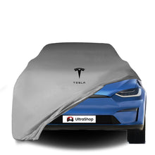 Tesla Model-X (2021-) Indoor Car Cover Custom Fit, Black, Gray, Blue, Red Color