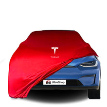 Tesla Model-X (2021-) Indoor Car Cover Custom Fit, Black, Gray, Blue, Red Color