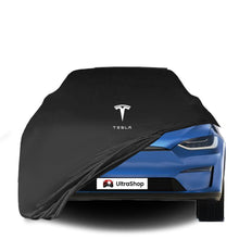Tesla Model-X (2021-) Indoor Car Cover Custom Fit, Black, Gray, Blue, Red Color