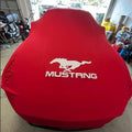 MUSTANG 6 2015-2023 Custom Fit Indoor Car Cover Soft Stretch Black Gray Blue Red Dust Protection Garage Cover Laser Cut + Bag