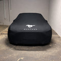 MUSTANG 6 2015-2023 Custom Fit Indoor Car Cover Soft Stretch Black Gray Blue Red Dust Protection Garage Cover Laser Cut + Bag