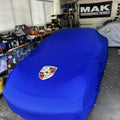 Porsche Cayman 987C (2005-2012) Custom Fit Indoor Car Cover Soft Stretch Black Gray Blue Red Dust Protection Garage Cover Laser Cut + Bag