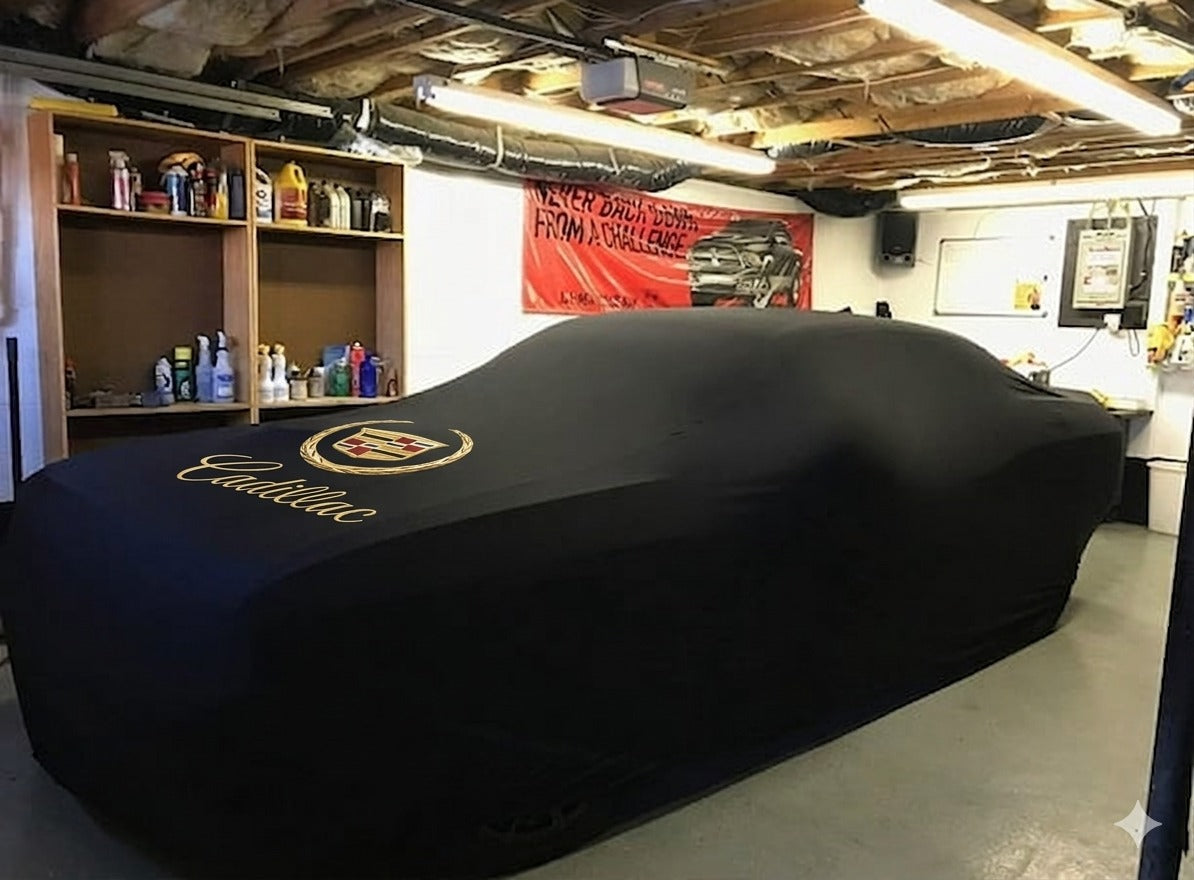 Cadillac Deville (1960-1999) Custom Fit Indoor Car Cover Soft Stretch Black Gray Blue Red Dust Protection Garage Cover Laser Cut + Bag