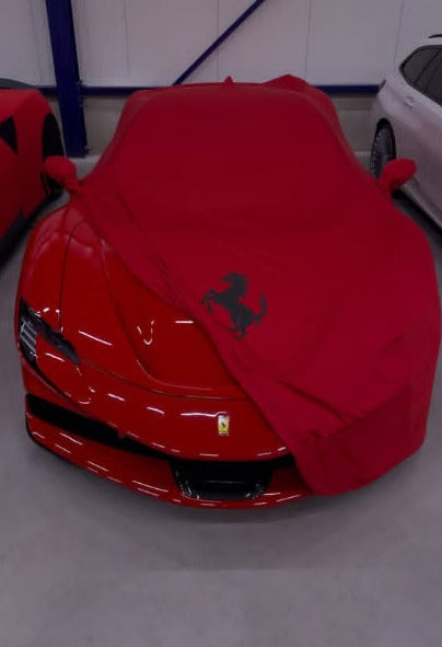 Ferrari 328 Custom Fit Indoor Car Cover Soft Stretch Black Gray Blue Red Dust Protection Garage Cover Laser Cut + Bag