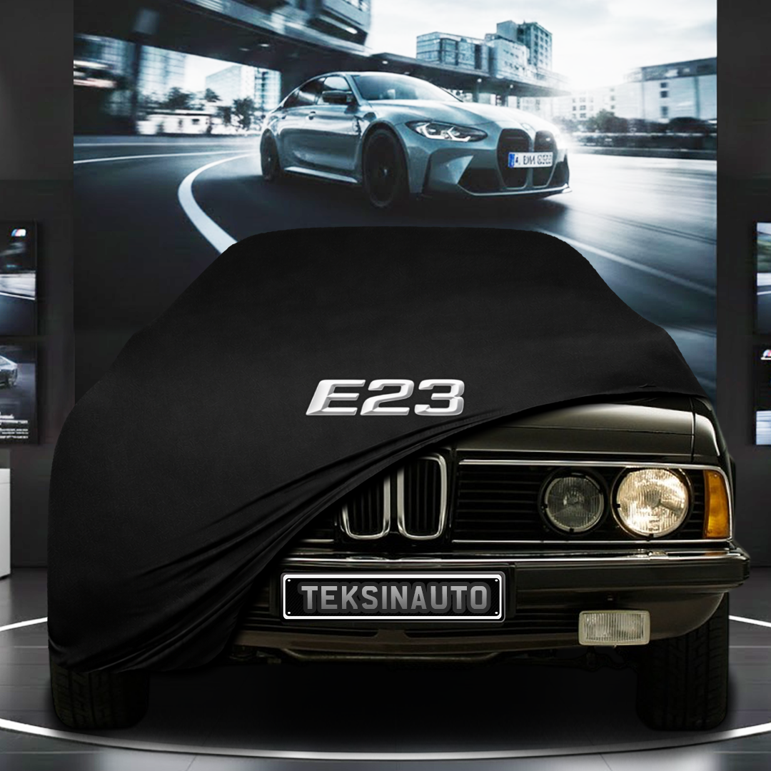 BMW 7 E23 (1977-1986) Custom Fit Indoor Car Cover Soft Stretch Black Gray Blue Red Dust Protection Garage Cover Laser Cut + Bag