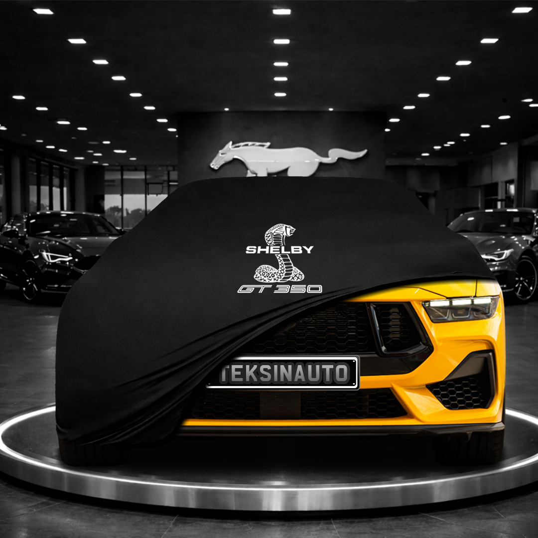 MUSTANG 7 FASTBACK 2024- Custom Fit Indoor Car Cover Soft Stretch Black Gray Blue Red Dust Protection Garage Cover Laser Cut + Bag