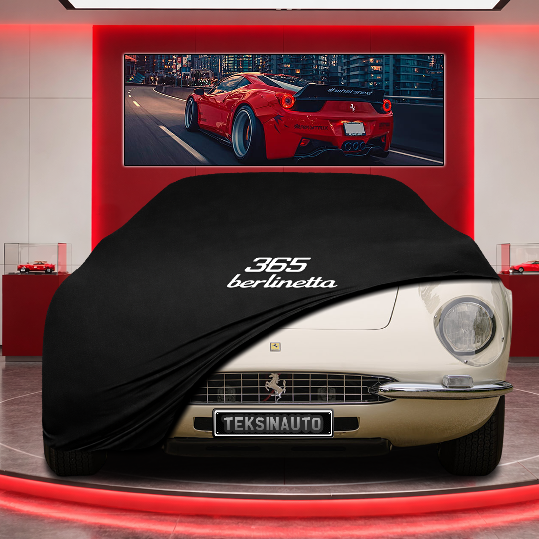 Ferrari 365 P Berlinetta Speciale Custom Fit Indoor Car Cover Soft Stretch Black Gray Blue Red Dust Protection Garage Cover Laser Cut + Bag