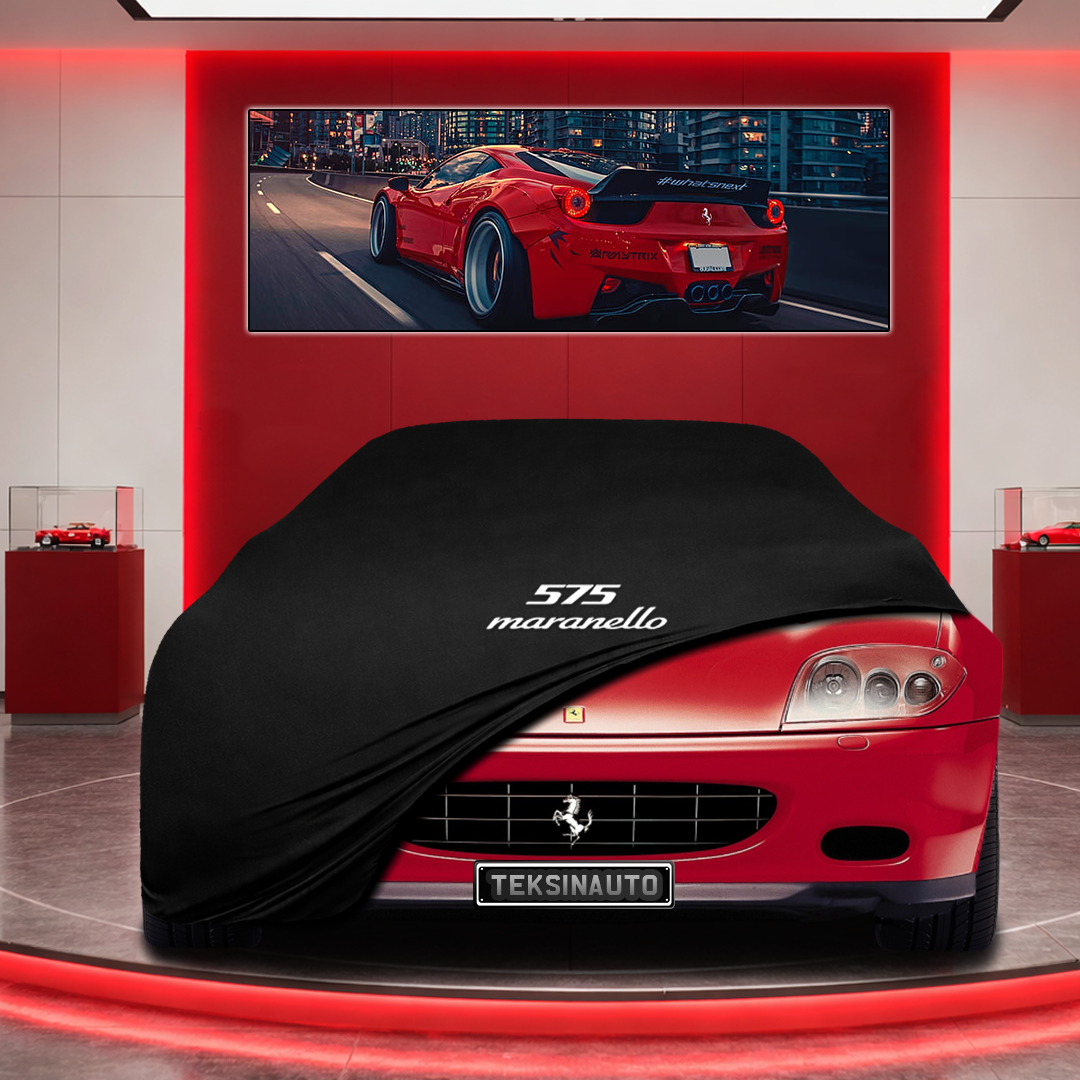 Ferrari 575 M Marenello Custom Fit Indoor Car Cover Soft Stretch Black Gray Blue Red Dust Protection Garage Cover Laser Cut + Bag