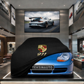 PORSCHE 911 996 1997-2001 Custom Fit Indoor Car Cover Soft Stretch Black Gray Blue Red Dust Protection Garage Cover Laser Cut + Bag