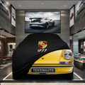 PORSCHE 911 COUPE (G) 1973-1989 Custom Fit Indoor Car Cover Soft Stretch Black Gray Blue Red Dust Protection Garage Cover Laser Cut + Bag