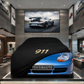 PORSCHE 911 996 1997-2001 Custom Fit Indoor Car Cover Soft Stretch Black Gray Blue Red Dust Protection Garage Cover Laser Cut + Bag