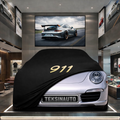 PORSCHE 911 991-2 CABRİOLET 2015-2018 Custom Fit Indoor Car Cover Soft Stretch Black Gray Blue Red Dust Protection Garage Cover Laser Cut + Bag