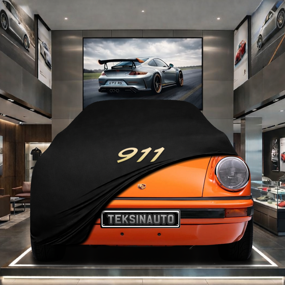 PORSCHE 911 TARGA (G) Custom Fit Indoor Car Cover Soft Stretch Black Gray Blue Red Dust Protection Garage Cover Laser Cut + Bag