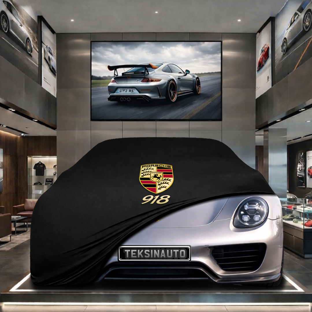 Porsche 918 Spyder Custom Fit Indoor Car Cover Soft Stretch Black Gray Blue Red Dust Protection Garage Cover Laser Cut + Bag