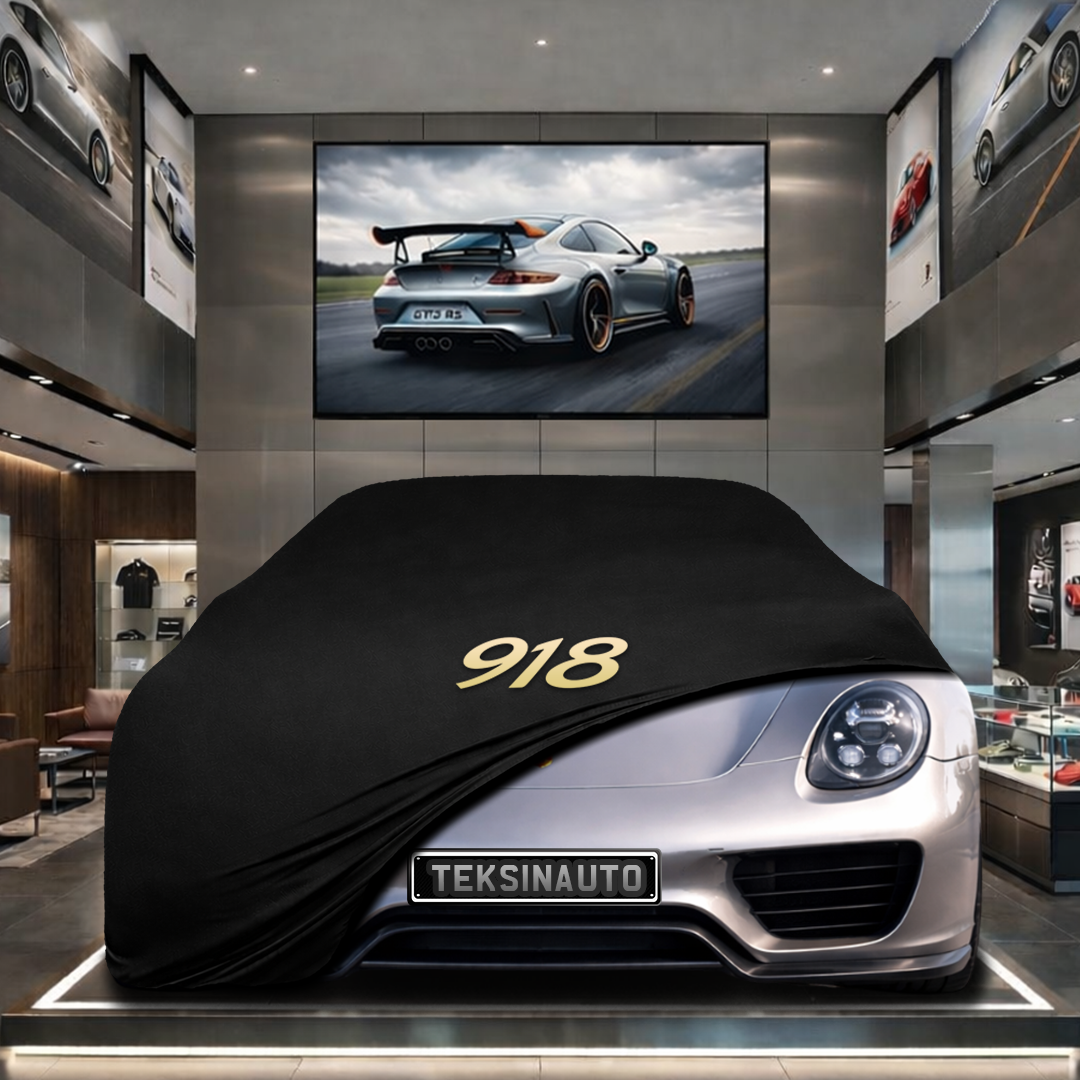 Porsche 918 Spyder Custom Fit Indoor Car Cover Soft Stretch Black Gray Blue Red Dust Protection Garage Cover Laser Cut + Bag
