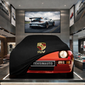 PORSCHE 924 1976-1988 Custom Fit Indoor Car Cover Soft Stretch Black Gray Blue Red Dust Protection Garage Cover Laser Cut + Bag