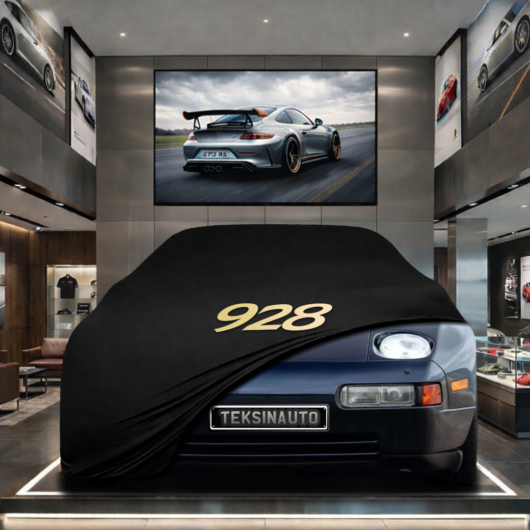 PORSCHE 928 1977-1995 Custom Fit Indoor Car Cover Soft Stretch Black Gray Blue Red Dust Protection Garage Cover Laser Cut + Bag